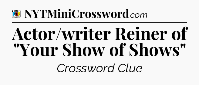 Actor/writer Reiner of 