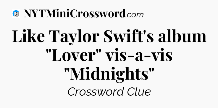 Like Taylor Swift's album 