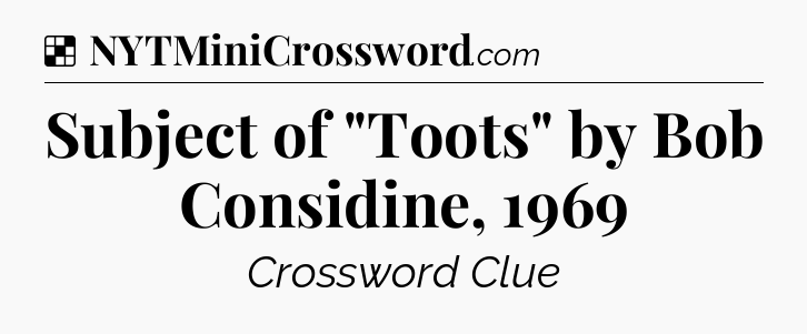 Solution: Subject of 