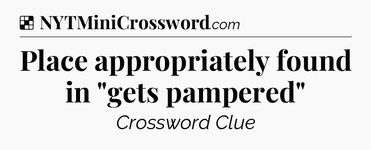 Solution: Place appropriately found in 