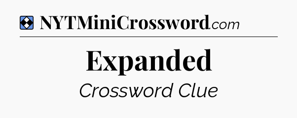 Solution: Expanded - NYT Mini Crossword