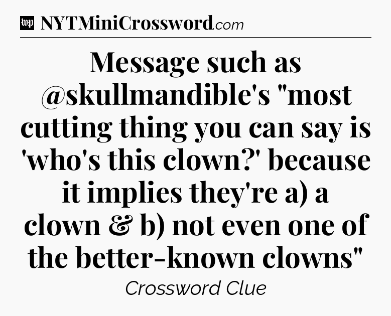 Message such as @skullmandible's 