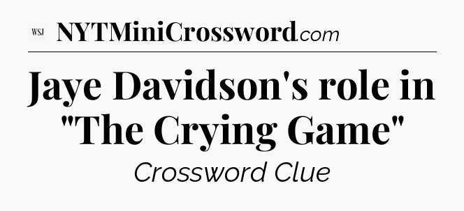 Jaye Davidson's role in 