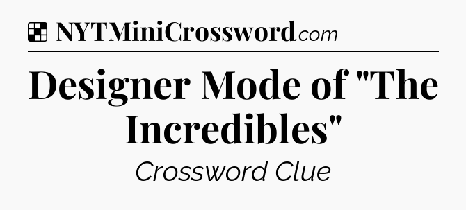 Solution: Designer Mode of 