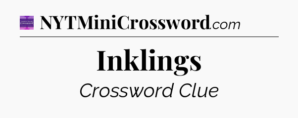 Inklings - Thomas Joseph Crossword