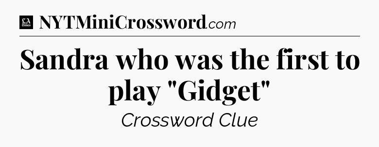 Sandra who was the first to play 