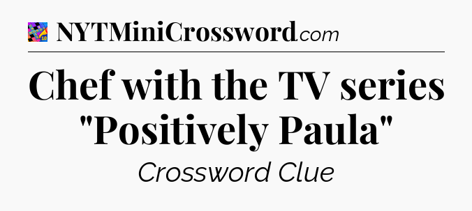 Chef with the TV series 