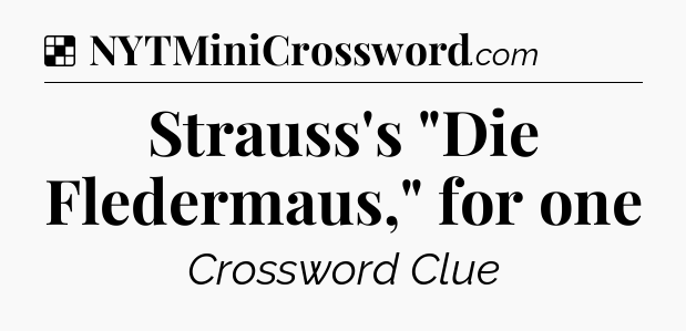 Solution: Strauss's 