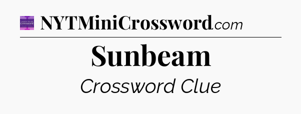 Sunbeam - Thomas Joseph Crossword