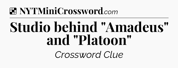 Solution: Studio behind 