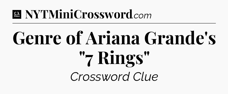 Genre of Ariana Grande's 