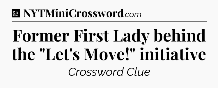 Former First Lady behind the 