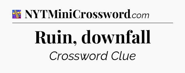 Ruin, downfall Codycross