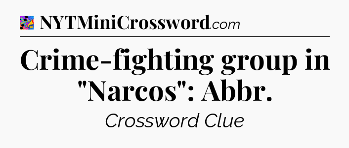 Crime-fighting group in 