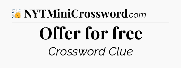 Offer for free - 7 Little Words