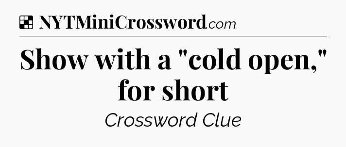 Solution: Show with a 