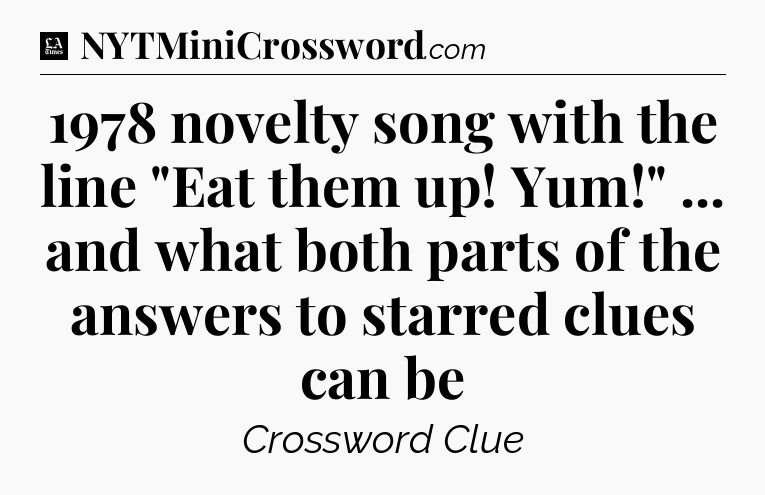 1978 novelty song with the line 