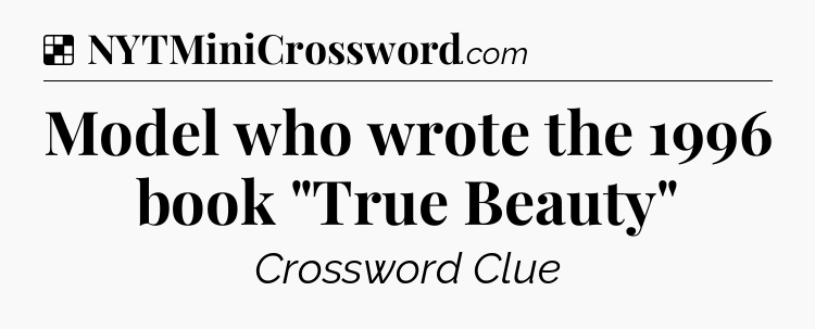 Solution: Model who wrote the 1996 book 