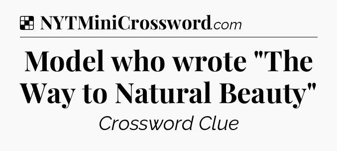 Solution: Model who wrote 