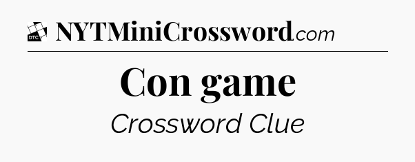 Con game - Daily Themed Classic Crossword