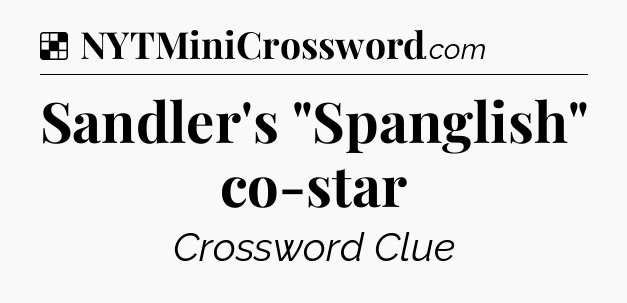 Solution: Sandler's 