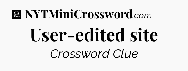 User-edited site - LA Times Crossword