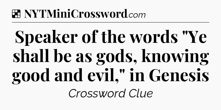 Solution: Speaker of the words 