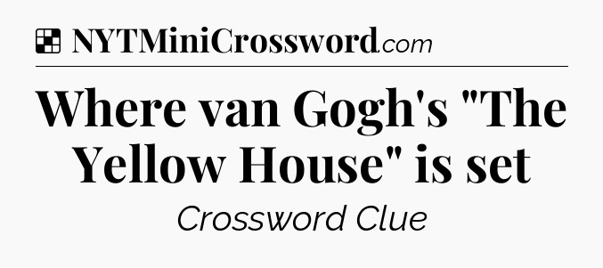 Solution: Where van Gogh's 