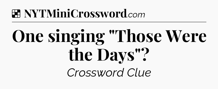 Solution: One singing 