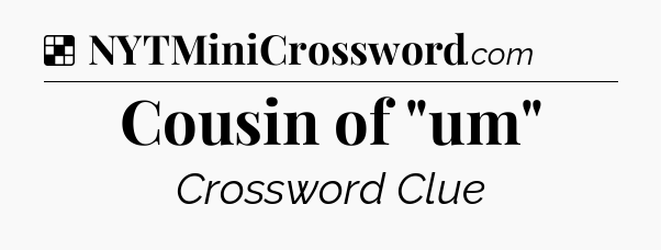 Solution: Cousin of 