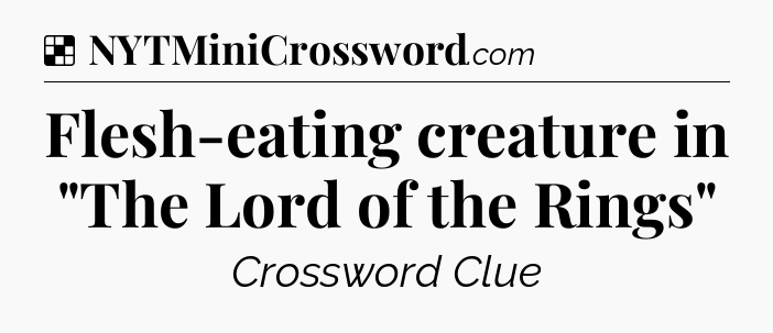 Flesh-eating creature in 