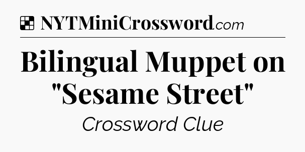 Solution: Bilingual Muppet on 