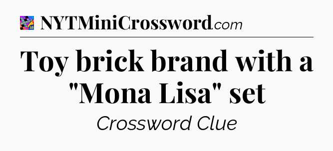 Toy brick brand with a 