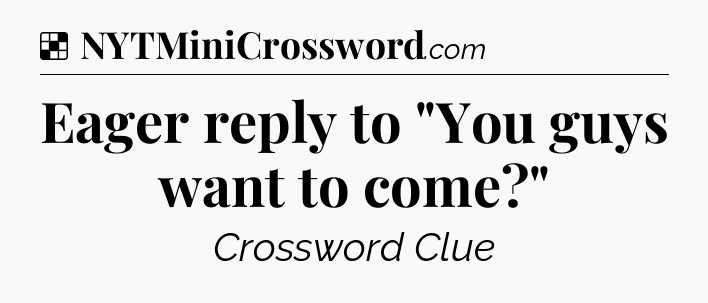 Solution: Eager reply to 