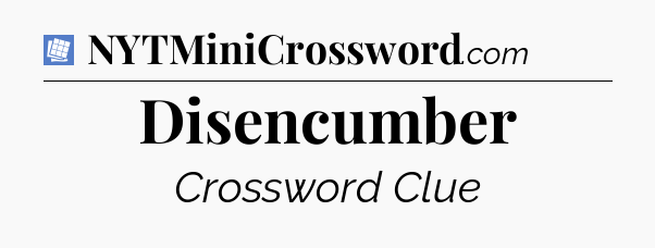 Disencumber Puzzle Page Crossword Clue