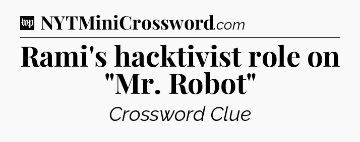 Rami's hacktivist role on 