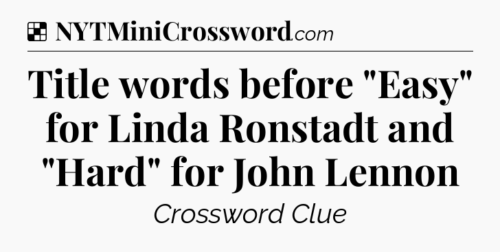 Solution: Title words before 