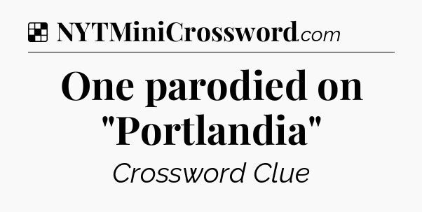 Solution: One parodied on 