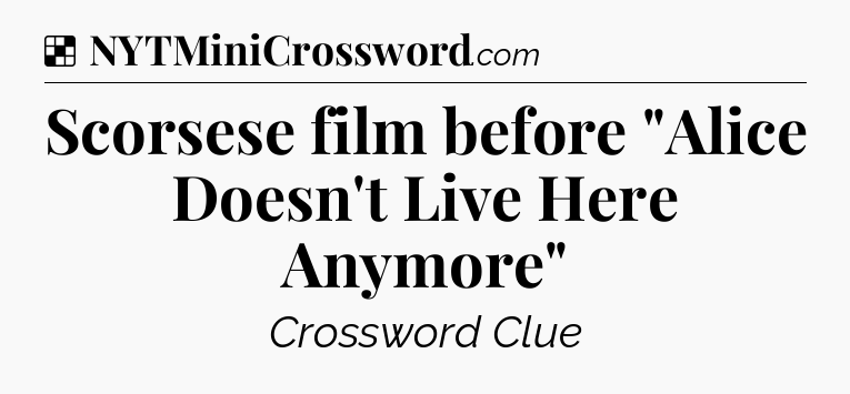 Solution: Scorsese film before 