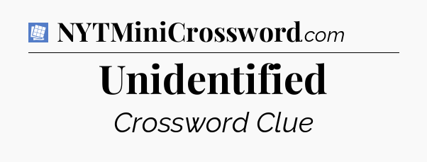 Unidentified Puzzle Page Crossword Clue