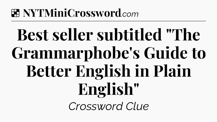 Solution: Best seller subtitled 