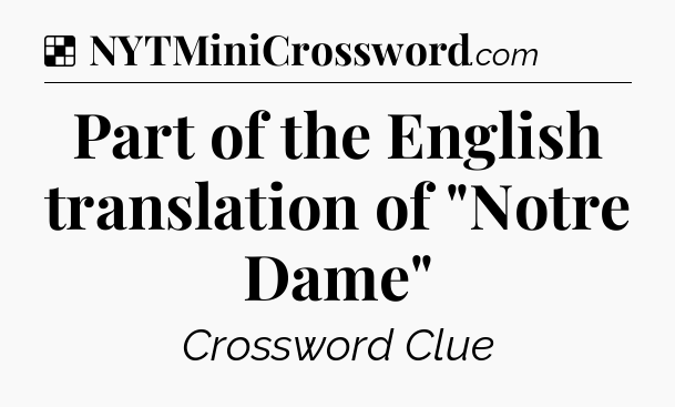 Solution: Part of the English translation of 