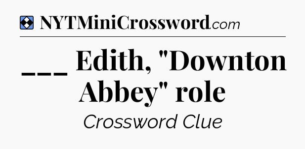 Solution: ___ Edith, 