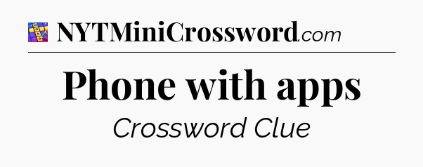 Phone with apps Codycross