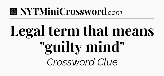 Legal term that means 