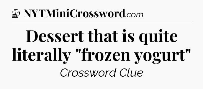 Dessert that is quite literally 