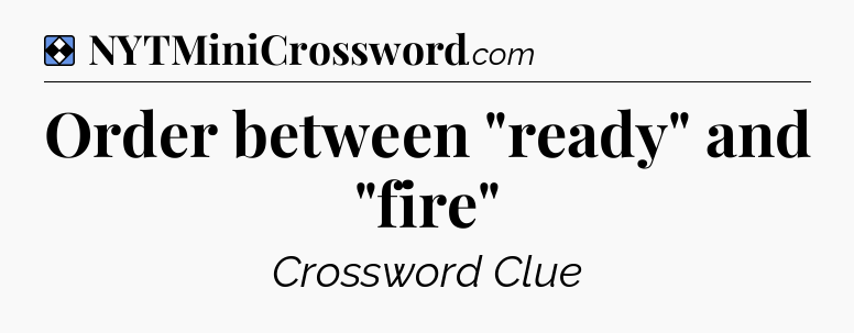 Solution: Order between 