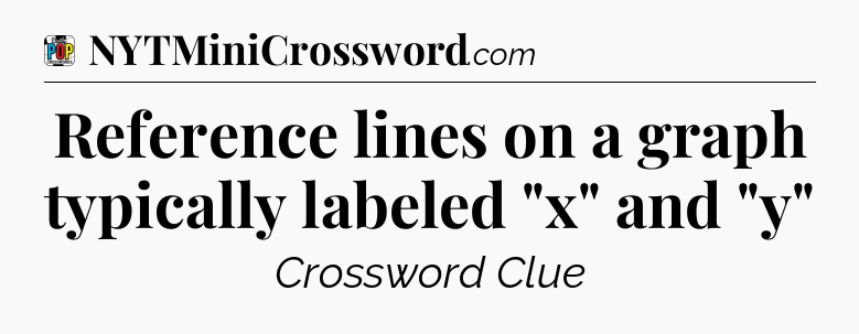 Reference lines on a graph typically labeled 