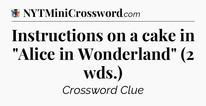 Instructions on a cake in 