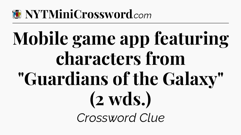 Mobile game app featuring characters from 